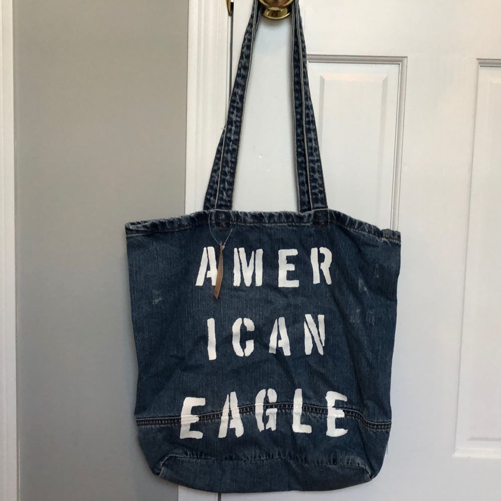 American Eagle denim tote